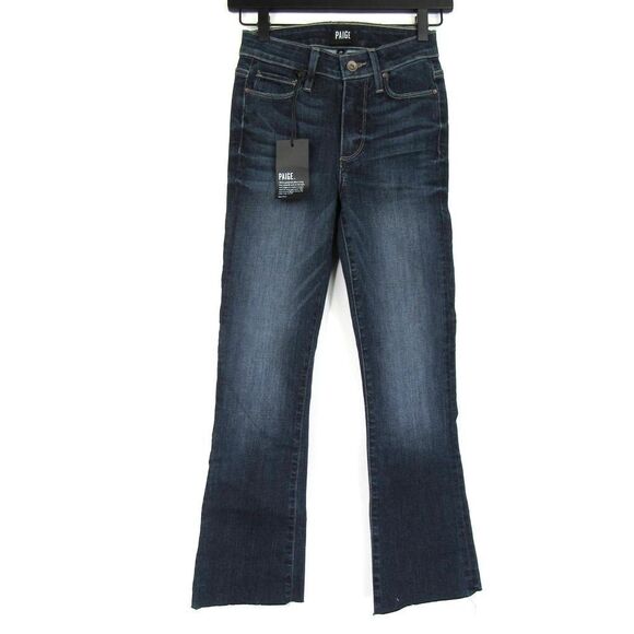 Paige Women's Transcend Vintage - Colette Crop Flare Jeans, Size 23 - Blue